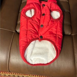 Cozy Red Dog Vest